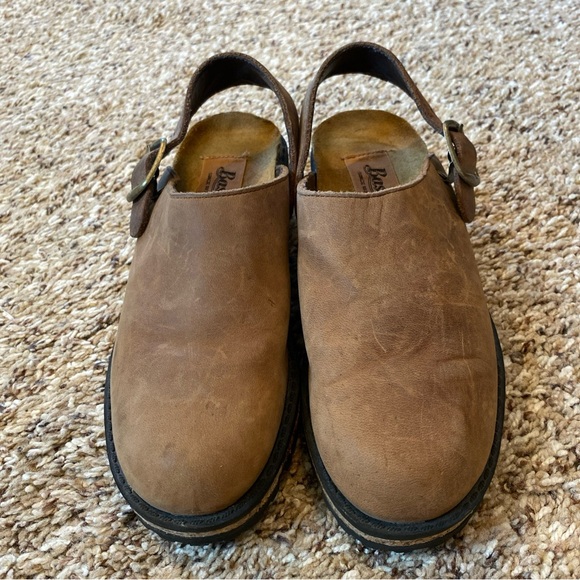 Bass Leather Slingback Clogs Brown Size 5.5 - Picture 3 of 5